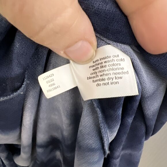 Lane‎ Bryant Size 18 Tie Dye Cloud Wash Wrap Midi Dress Boho Stretch Comfort - Picture 5 of 9